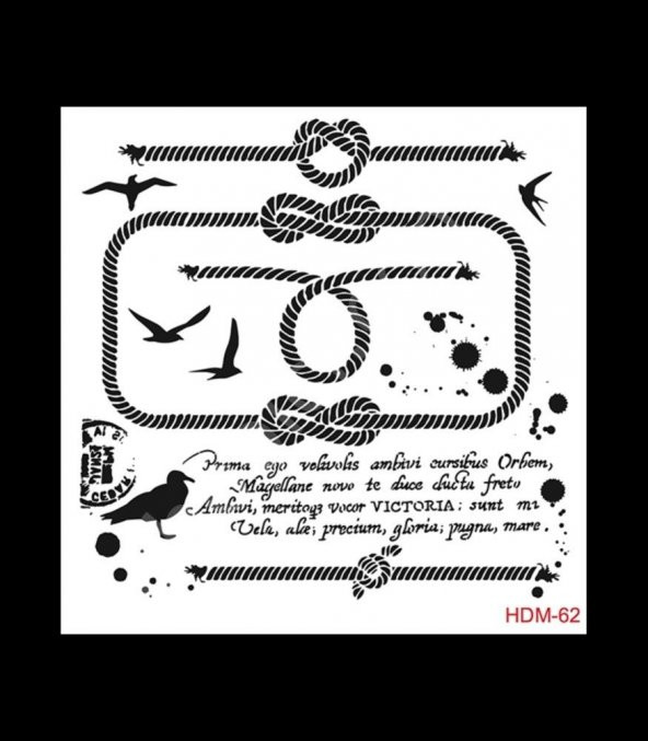 HDM62 Cadence Home Dekor Stencil 25x25