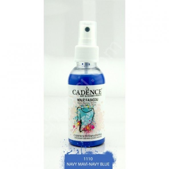 Cadence Your Fashion Sprey Kumaş Boyası - 1110 Navy Mavi