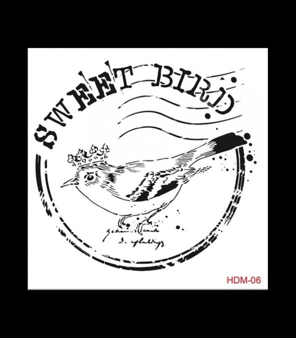 HDM06 Cadence Home Dekor Stencil 25x25 ürün görseli