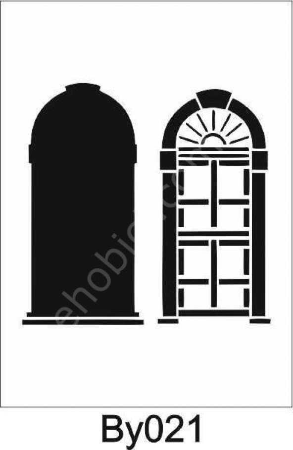 Boyutlu Desen Stencil Şablon (20x20) BY-021 ürün görseli