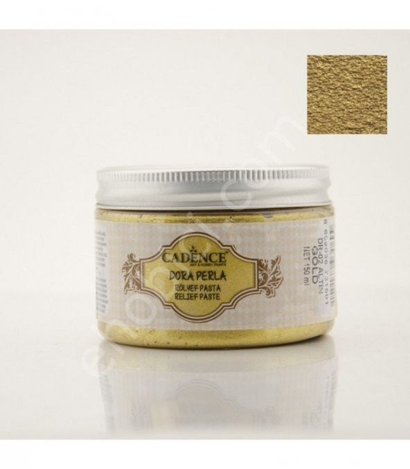 Cadence Dora Perla Rölyef Pasta 150ml DR02 Altın