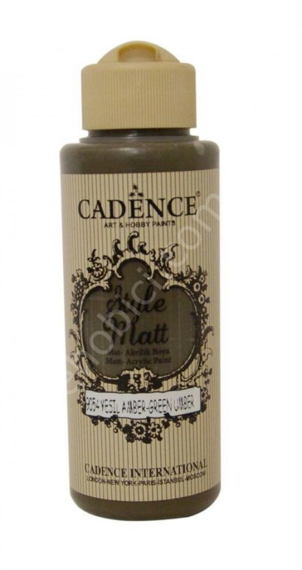 Cadence Style Matt Akrilik Boya S9054 Amber Yeşil 120ml