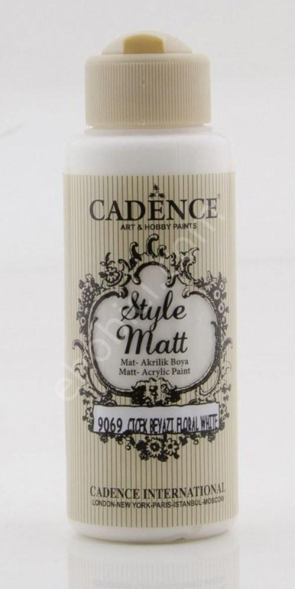 Cadence Style Matt Akrilik Boya S9069 Çiçek Beyaz 120ml