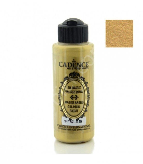 Cadence Su Bazlı Yaldız Boya 101 Yeşil Altın 120ML