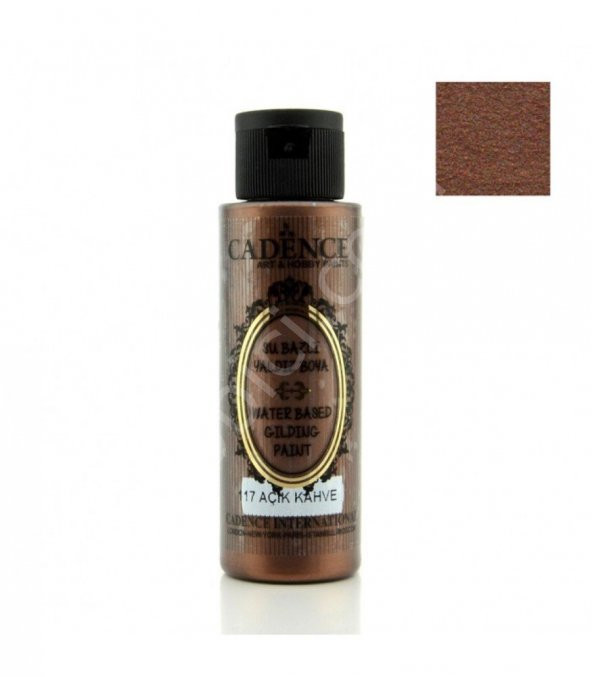 Cadence Su Bazlı Yaldız Boya 117 Açık Kahve 70ML