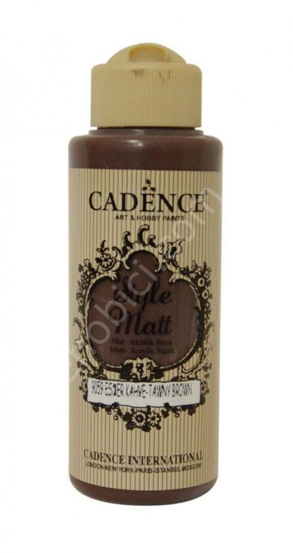 Cadence Style Matt Akrilik Boya S9059 Esmer Kahve 120ml