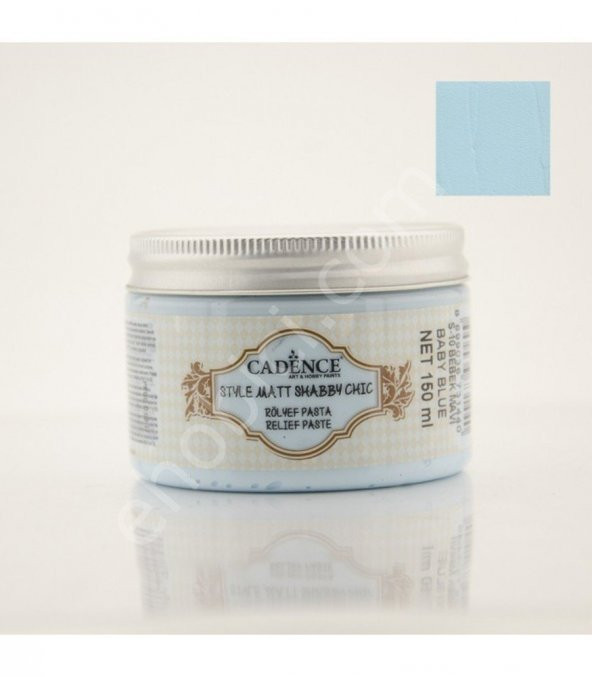 Cadence Shabby Chic Renkli Rölyef Pasta 150ml SR10 Bebek Mavi ürün görseli 1