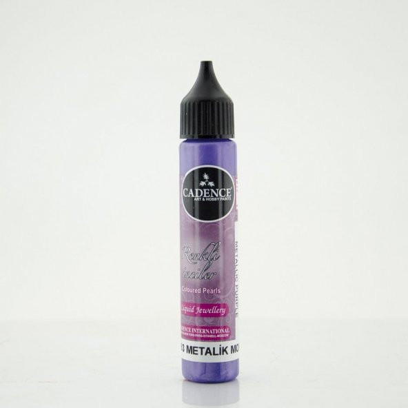Cadence Renkli İnciler 25ML(cc) 593 Metalik Mor