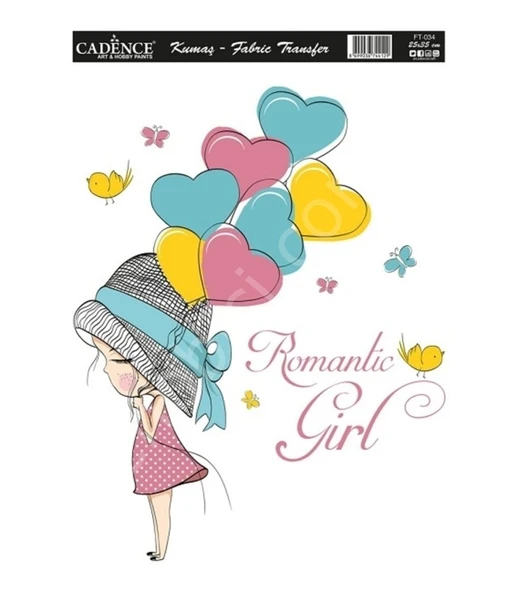 FT-34  Cadence Kumaş Transfer 25x35cm ürün görseli