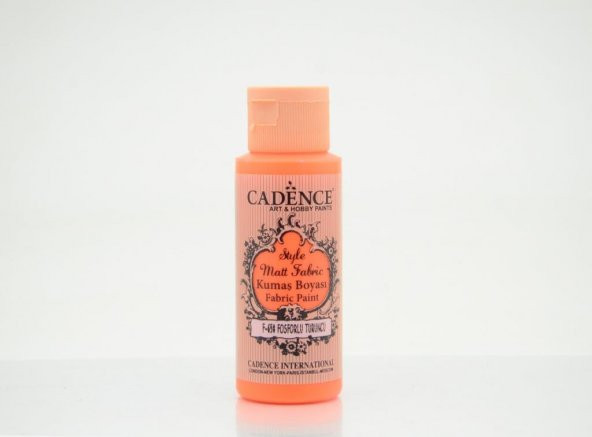 Cadence Style Mat Kumaş Boyası - F-650 Fosforlu Turuncu