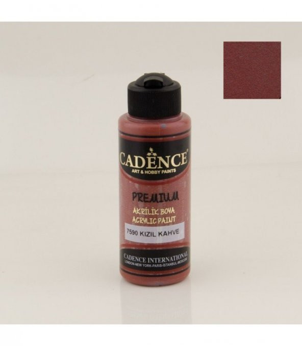 Cadence Akrilik Boya 7590 Kızıl Kahve Ahşap Boyası 120ML