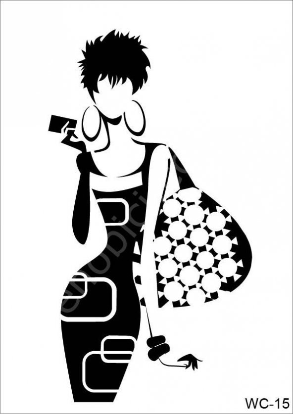 Cadence Stencil Şablon A4 Woman Collection WC-15 ürün görseli