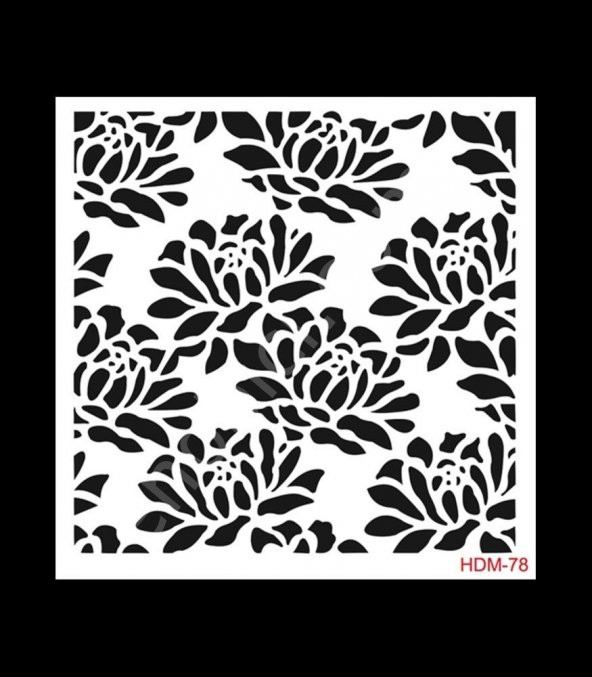 HDM78 Cadence Home Dekor Stencil 25x25 ürün görseli 1