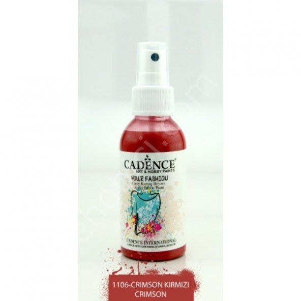 Cadence Your Fashion Sprey Kumaş Boyası - 1106 Crimson Kırmızı