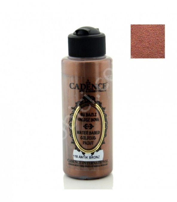 Cadence Su Bazlı Yaldız Boya 118 Antik Bronz 120ML ürün görseli