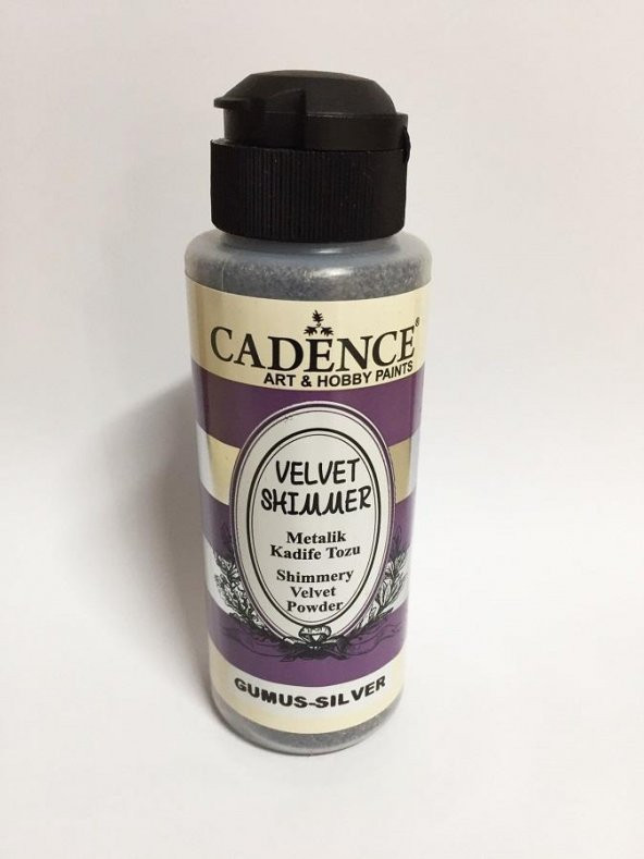 Cadence Velvet Metalik Kadife Tozu 120ml Gümüş