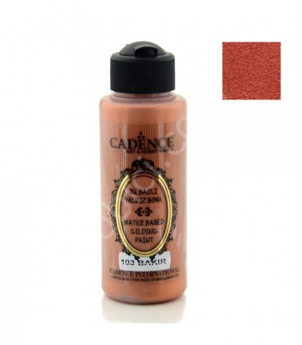 Cadence Su Bazlı Yaldız Boya 103 Bakır 120ML