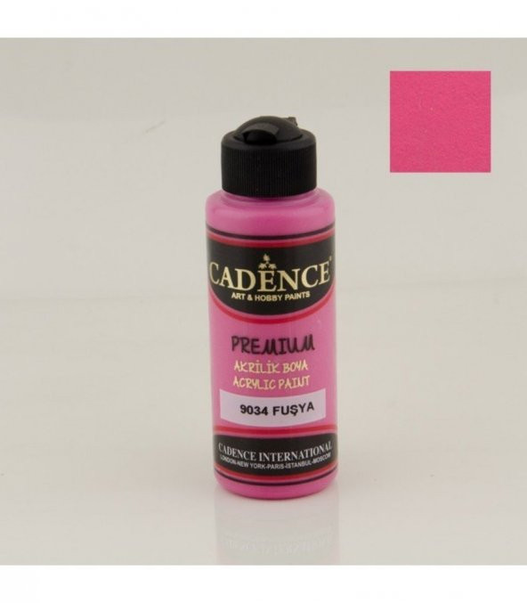 Cadence Akrilik Boya 9034 Fuşya Ahşap Boyası 120ML