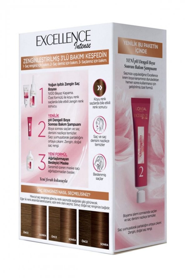 Saç Boyası - Excellence Intense 5.3 Sıcak Çikolata 3600522822301 - 4