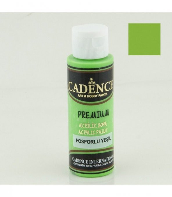 Cadence Florasan Yeşil (Fosforlu) Ahşap Boyası 70ml