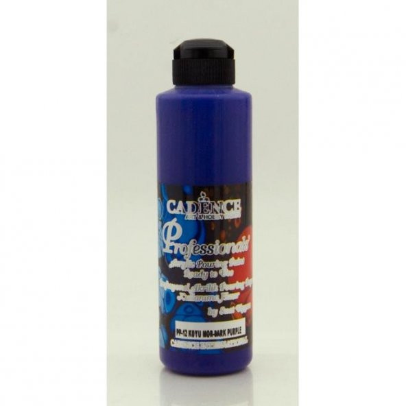 Cadence Profesyonel Hazır Pouring Boya PP12 Koyu Mor 250ml