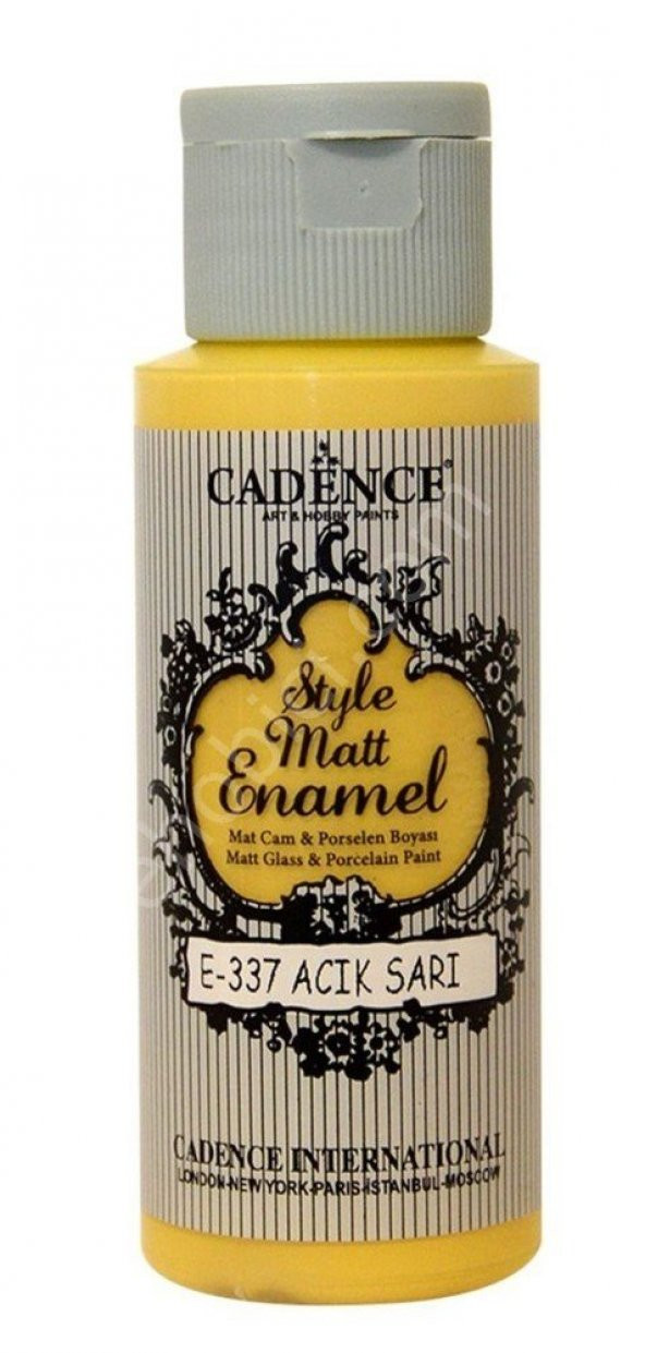 Cadence Enamel Cam ve Porselen Boyası - 337 Açık Sarı