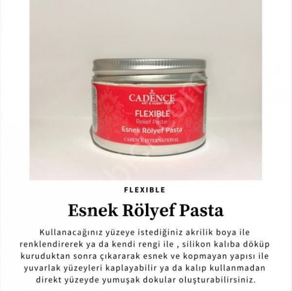 Cadence Esnek Rölyef Pasta - Flexible Relief Paste 150ml