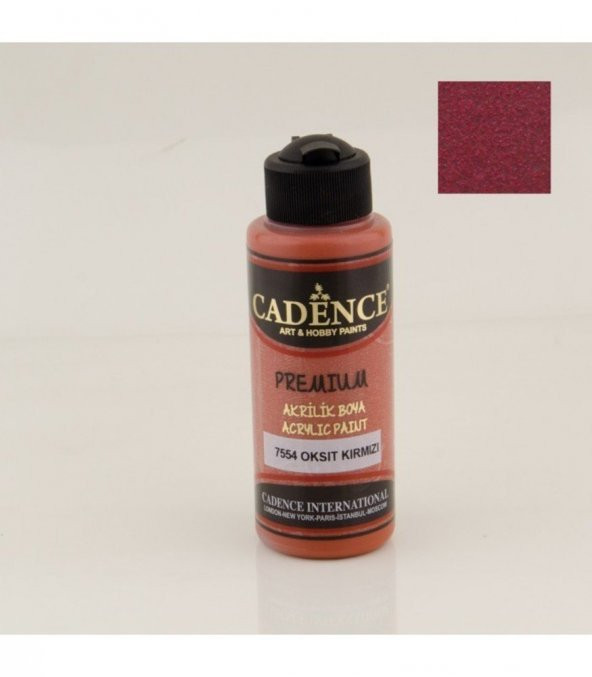 Cadence Akrilik Boya 7554 Oksit Kırmızı Ahşap Boyası 120ML