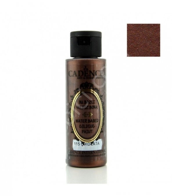 Cadence Su Bazlı Yaldız Boya 115 Çikolata 70ML ürün görseli
