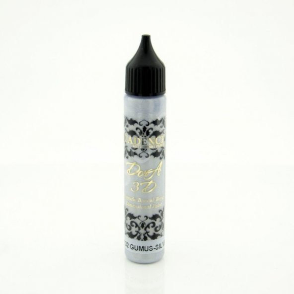 Cadence 3D Dora Boncuk Boya 25ml - 5132 Gümüş