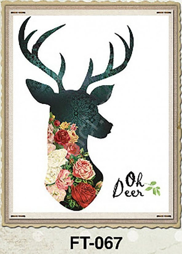 FT-67 Cadence Kumaş Transfer 25x35 Çiçekli Hayvan Figürleri Serisi ürün görseli