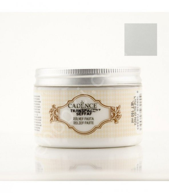 Cadence Şeffaf Rölyef Pasta 150ML