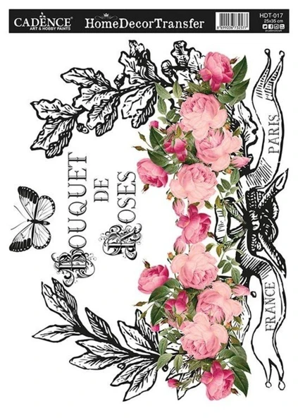 Cadence Home Dekor Transfer Kağıdı 25x35cm HDT-17 ürün görseli