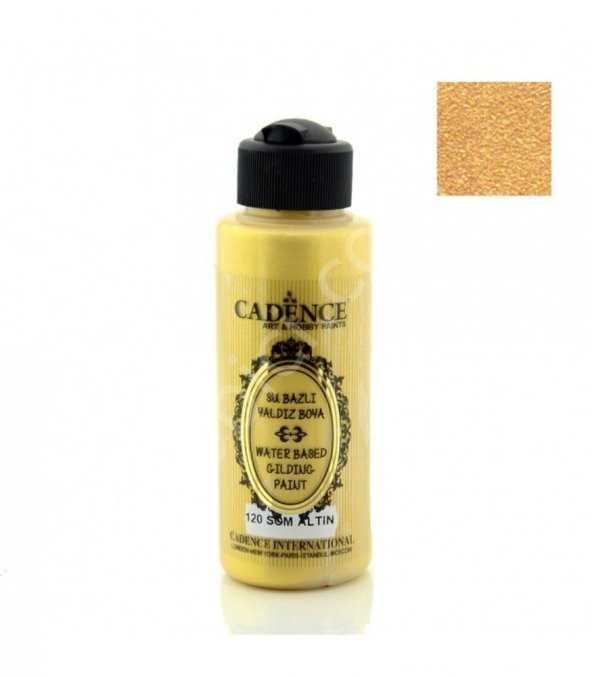 Cadence Su Bazlı Yaldız Boya 120 Som Altın 120ML