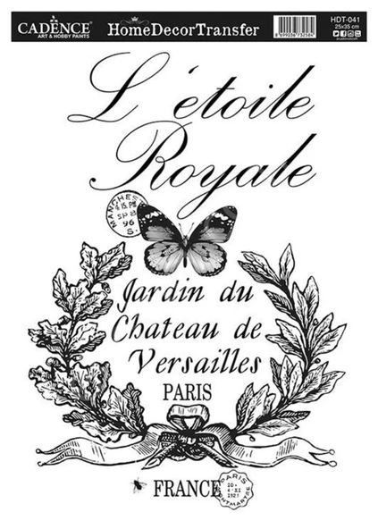 Cadence Home Dekor Transfer Kağıdı 25x35cm HDT-41 ürün görseli