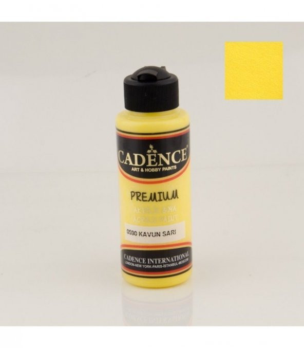Cadence Akrilik Boya 0590 Kavun Sarı Ahşap Boyası 120ML