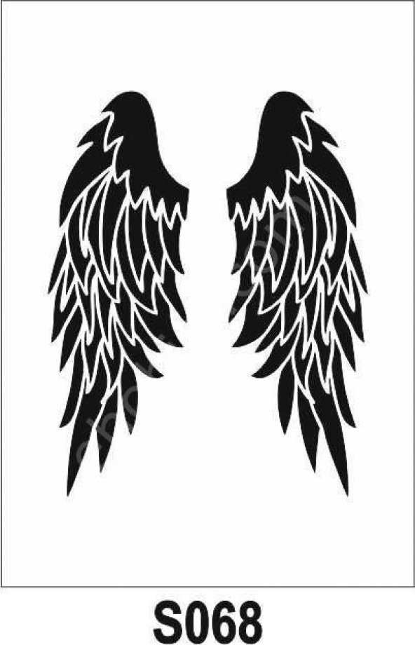Diğer Karışık Desenler Stencil Şablon (21x30) S-068