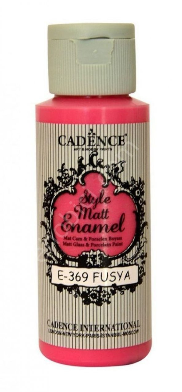 Cadence Enamel Cam ve Porselen Boyası - 369 Fuşya
