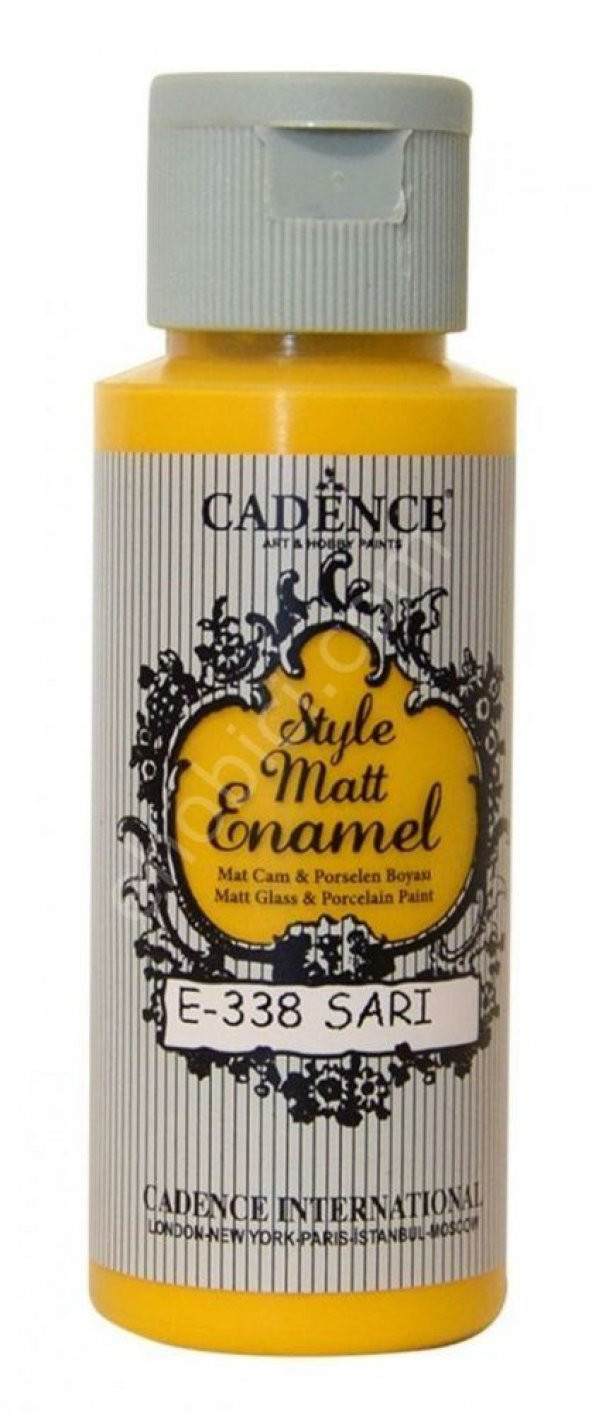 Cadence Enamel Cam ve Porselen Boyası - 338 Sarı