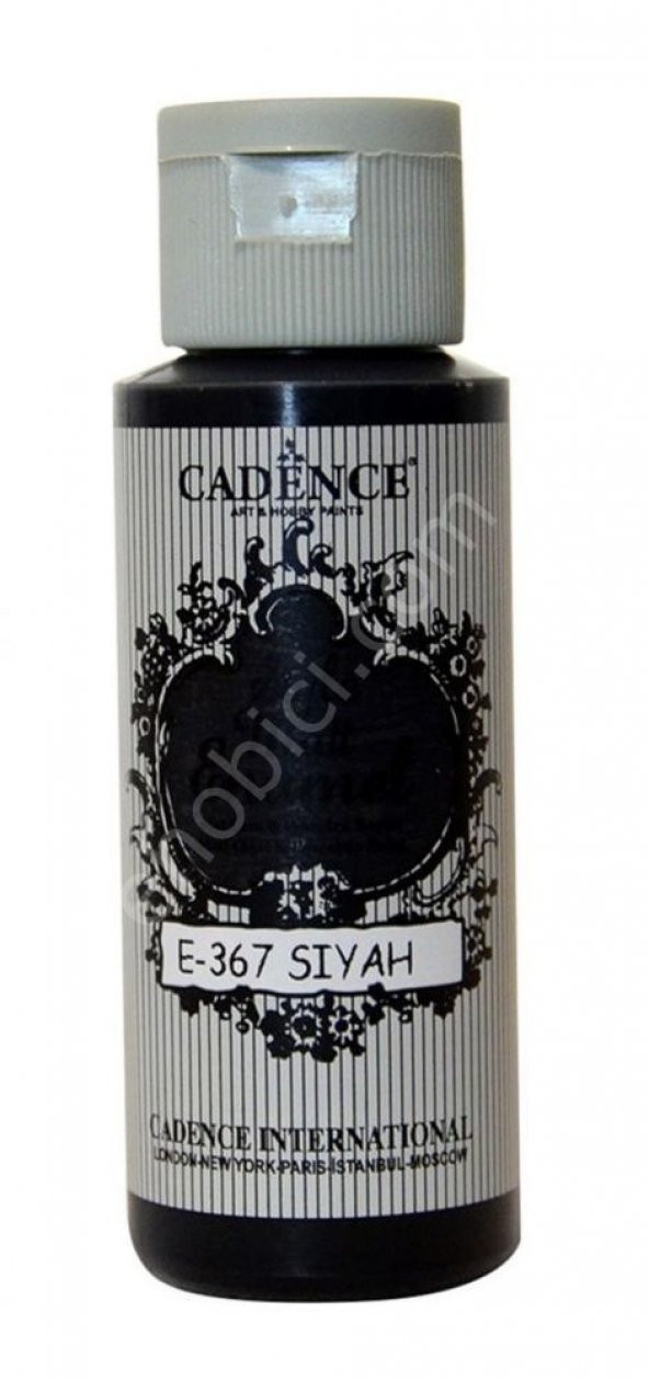 Cadence Enamel Cam ve Porselen Boyası - 367 Siyah ürün görseli 1