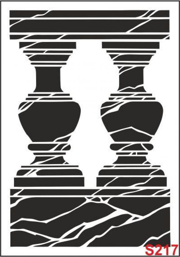 Diğer Karışık Desenler Stencil Şablon (35x50) S-217 ürün görseli 1