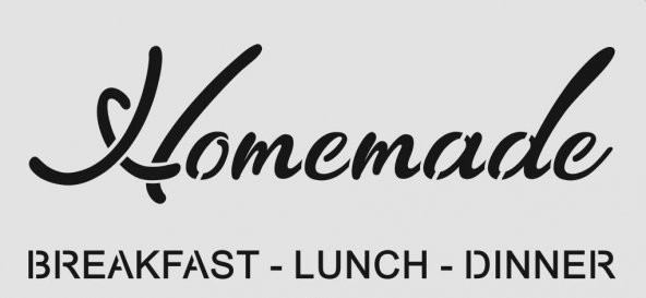 Yazı Desenler Stencil Şablon (20x40) YZ-285 ürün görseli