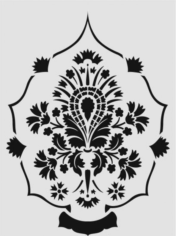 Damask Desen Stencil Şablon (35x50) DA-047