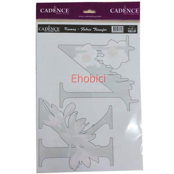 FT-71 Cadence Kumaş Transfer 25x35 Çiçekli Hayvan Figürleri Serisi ürün görseli