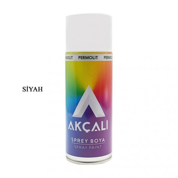 Akçalı Sprey Boya - Parlak Siyah 400ML - 1