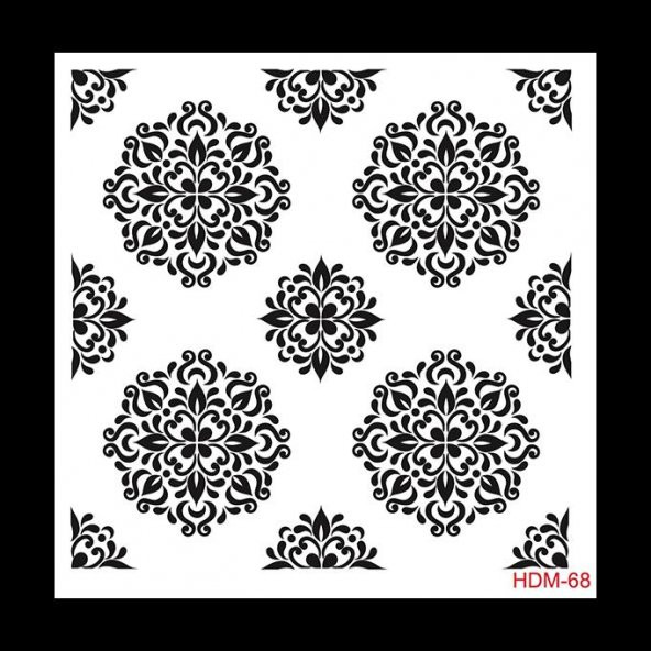 HDM68 Cadence Home Dekor Stencil 25x25 ürün görseli