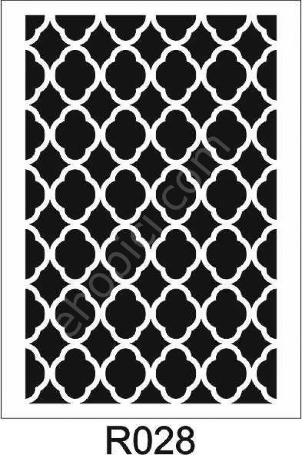 Ardışık Desen Stencil Şablon (25x35) R-028 ürün görseli