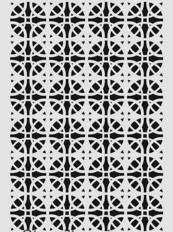 Ardışık Desen Stencil Şablon (25x35) R-043 - 1