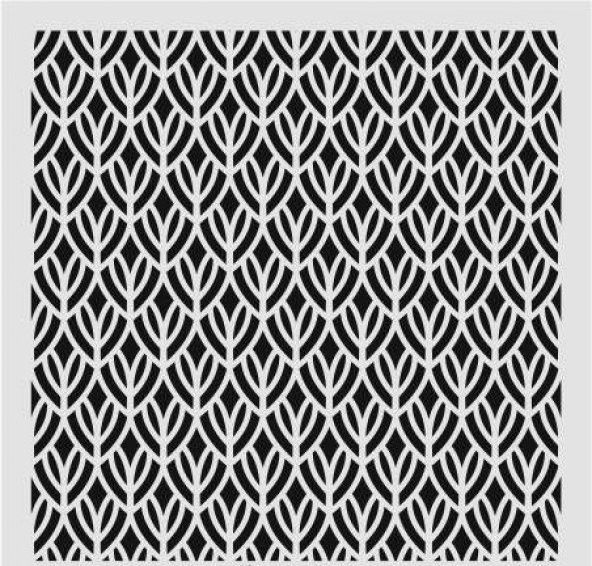 Ardışık Desen Stencil Şablon (25x25) R-062 - 1