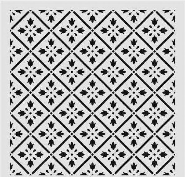 Ardışık Desen Stencil Şablon (40x40) R-067 ürün görseli